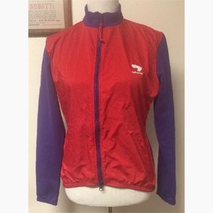 Bellwether Vtg Look Cycling Windbreaker Red Purple